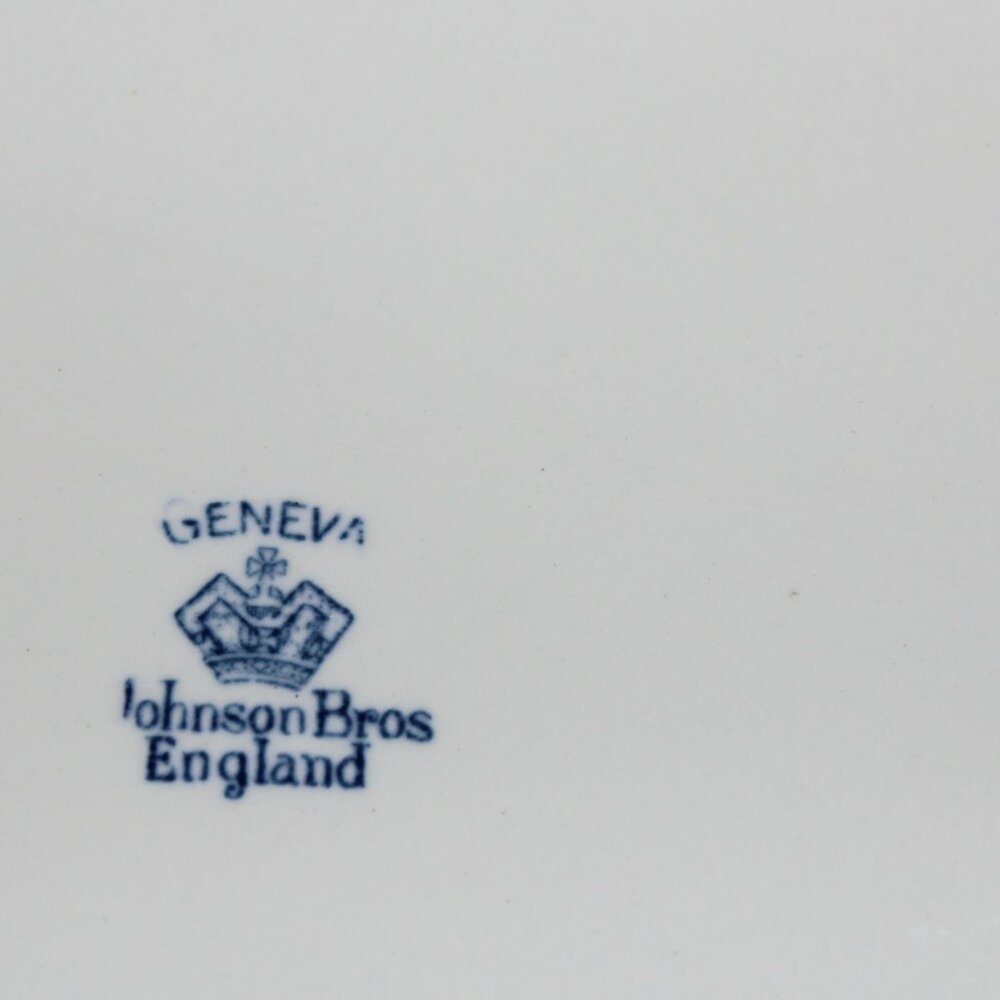 Blue And White Johnson Bros Geneva Serving Platter | Vintage Geneva Patter - Picture 5 of 15